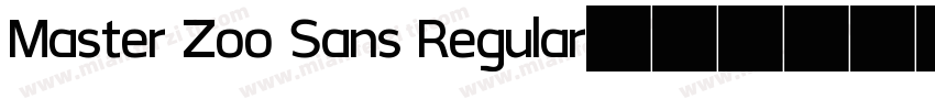 Master Zoo Sans Regular字体转换